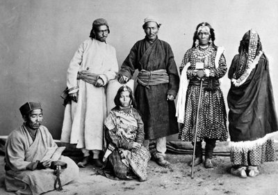 Bot Mensen van Ladakh, ca. 1860s door British Photographer